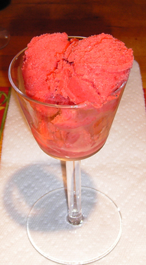 Quick Strawberry Sherbet