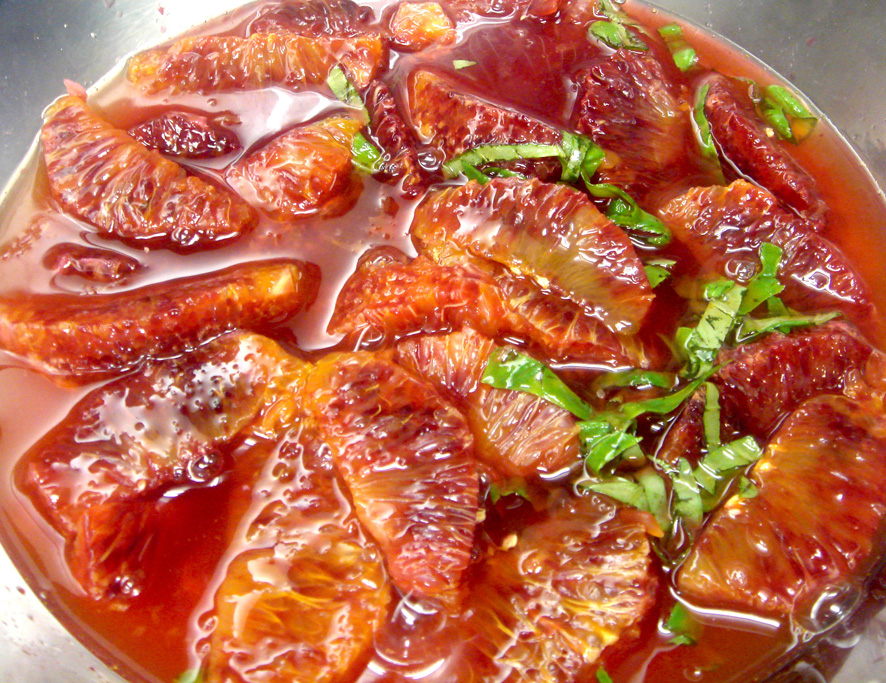 Orange Salad with mint and Marsala