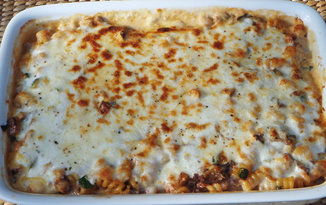 All Things Green – Vegetable and Mozzarella Baked Fusilli