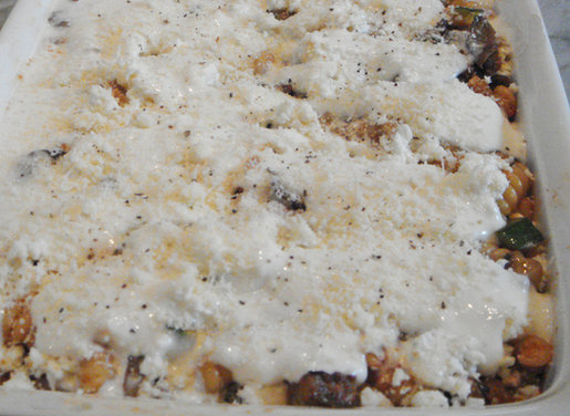 All Things Green – Vegetable and Mozzarella Baked Fusilli
