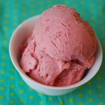 Sour Cherry Almond Frozen Yogurt