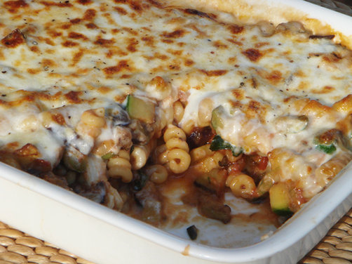All Things Green – Vegetable and Mozzarella Baked Fusilli