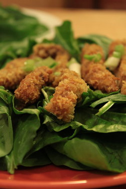 panko & curry crusted corazón