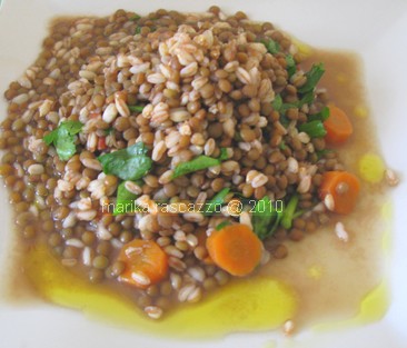 Orzo with Lentils soup
