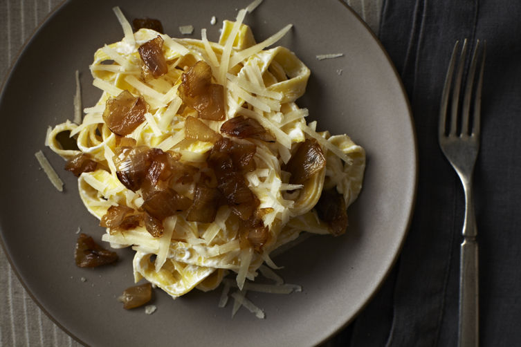 Diane Kochilas' Pasta with Yogurt and Caramelized Onions