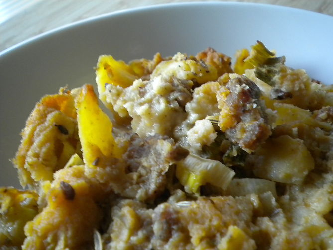 Fennel Scented Potato and Sausage Dressing Recipe on Food52