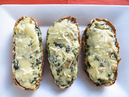 Spinach & Artichoke Twice-Baked Potatoes