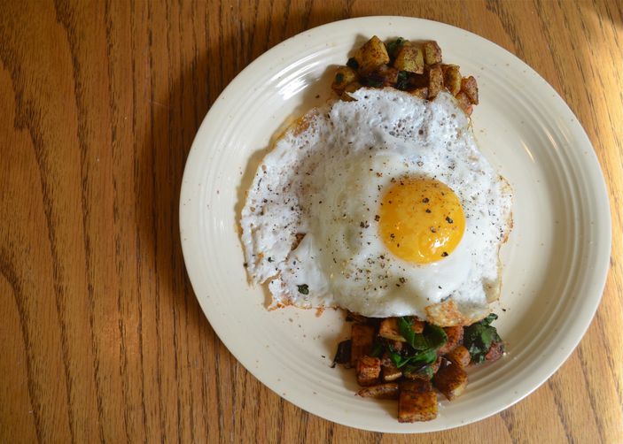 beet green breakfast potatoes