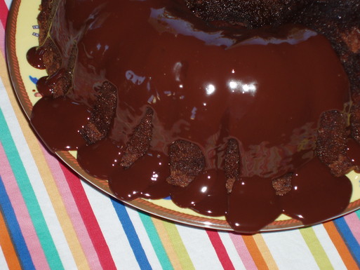 Rich Chocolate Cake with Coconut Filling and Ganache