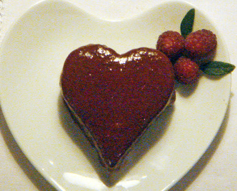 Valentine’s Chocolate and Raspberry Cake