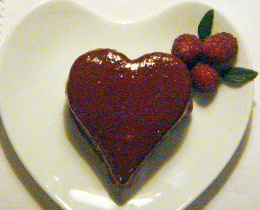 Valentine’s Chocolate and Raspberry Cake