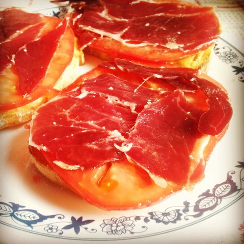 Tostadas de jamón ibérico