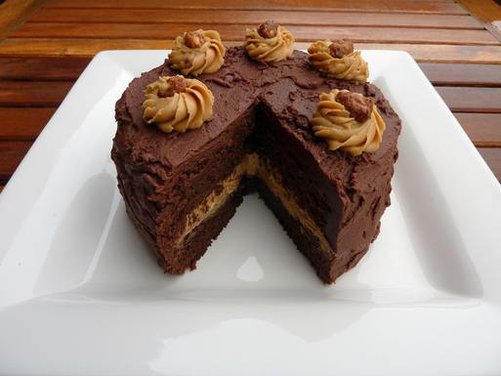 Choc Full o' Peanuts Cake