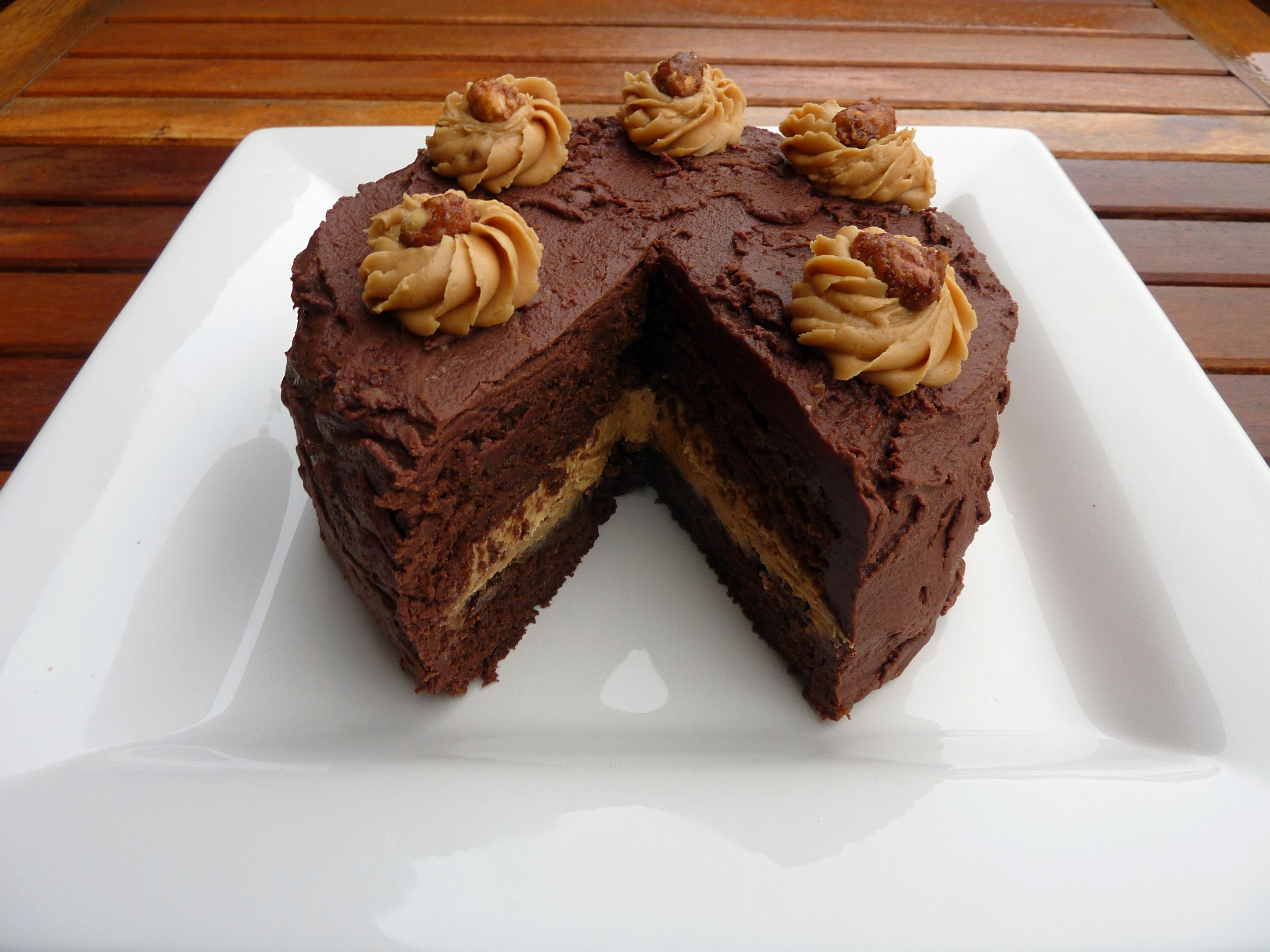 Choc Full o' Peanuts Cake