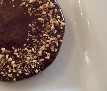 Chocolate Cake with Cream Cheese/Peanut Butter Swirls