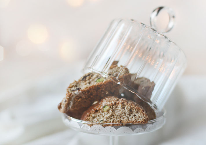 Brown Berry Pistachio Biscotti