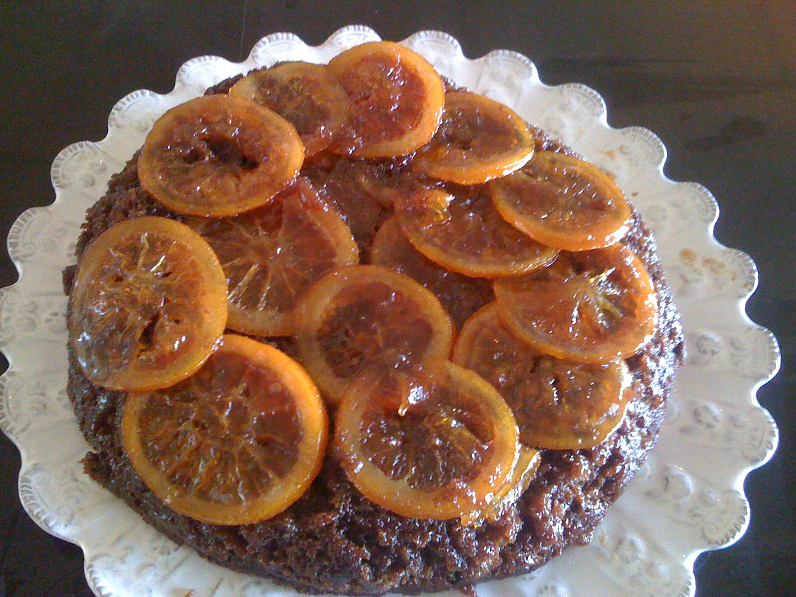 CHOCOLATE ORANGE UPSIDE DOWN CAKE