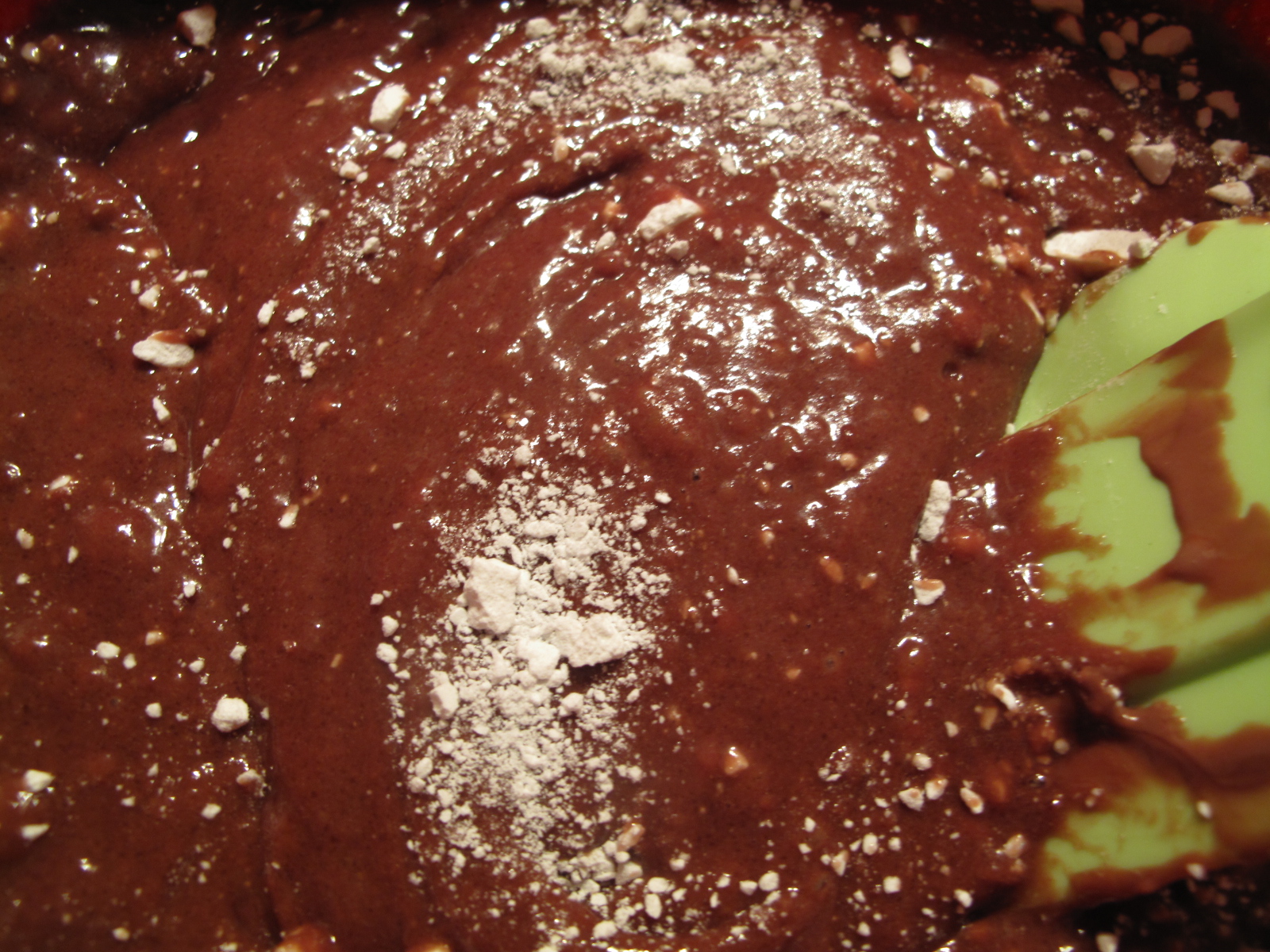 Crushed mint chocolate tray cake