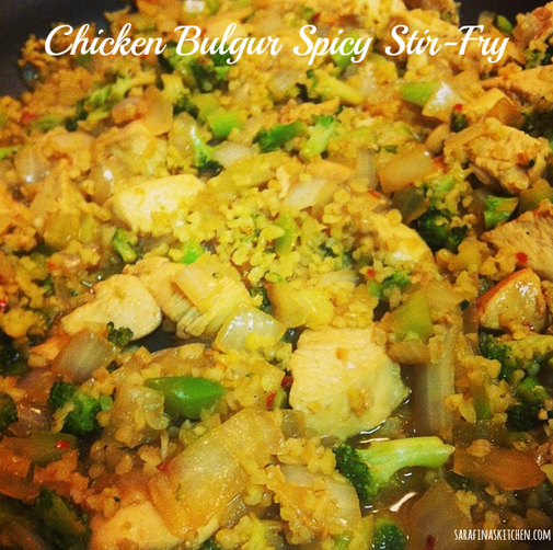 Chicken Bulgur Spicy Stir-Fry
