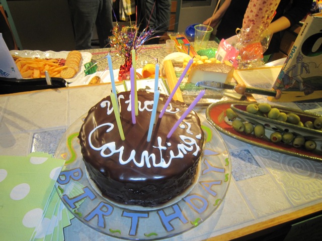 Once in a Blue Moon Chocolate Cake