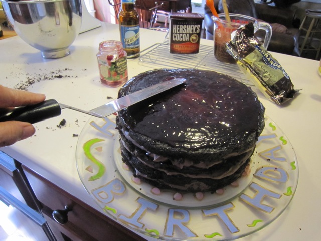 Once in a Blue Moon Chocolate Cake