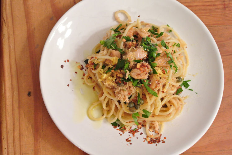 spaghetti con tonno