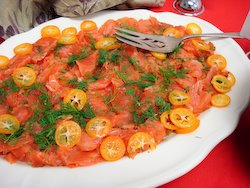 Ouzo Cured Salmon