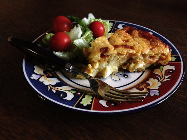 Corn, Cheese and Green Chili Pie