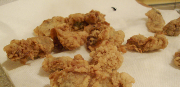 Fried Oysters with Saffron Aioli