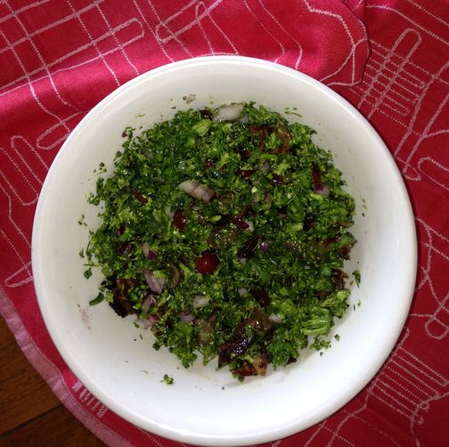 Flame 'N Shaved Broccoli Salad