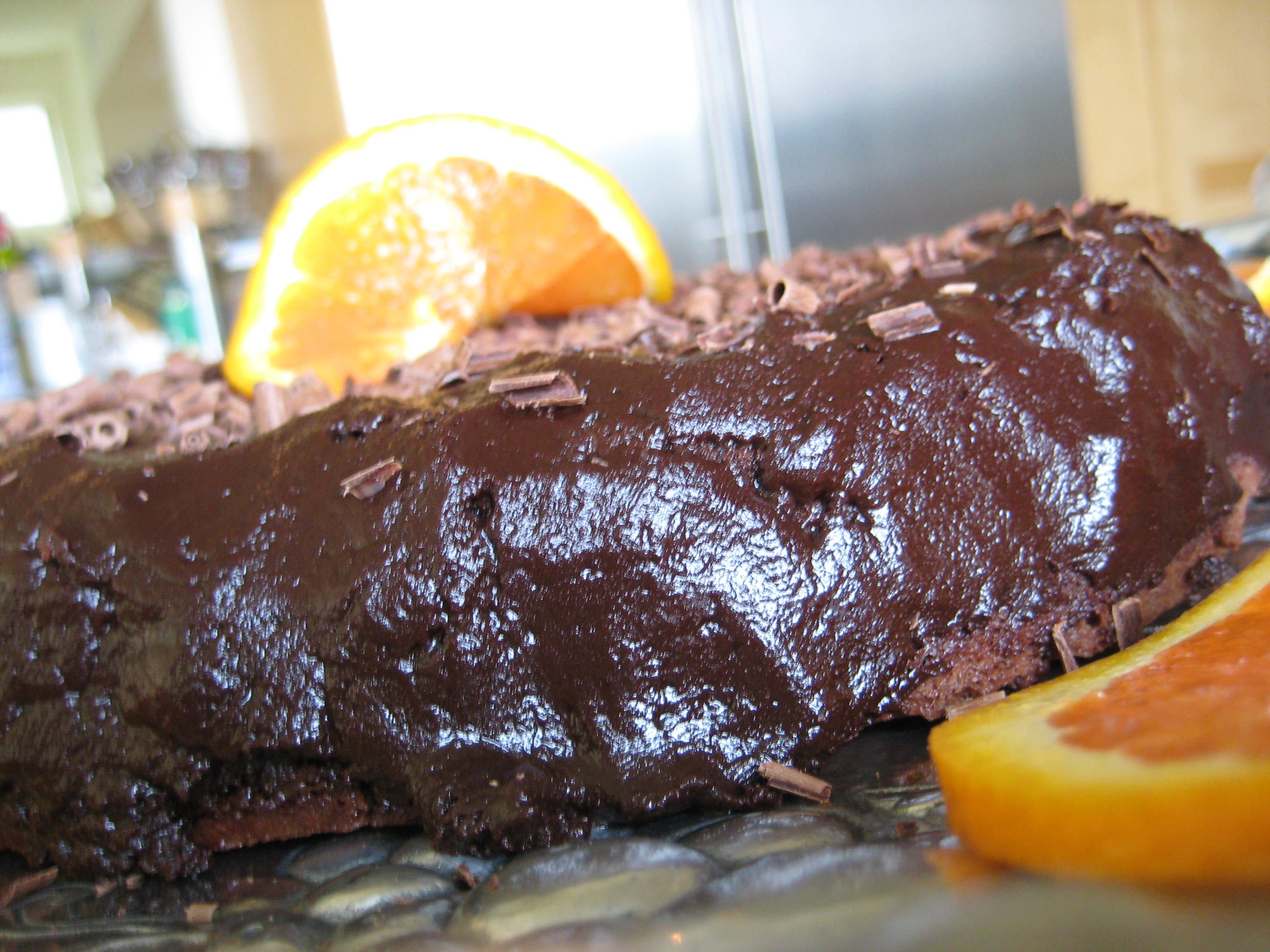Flourless Chocolate Cake w/ Grand Marnier recipe on