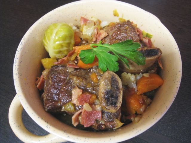 Cinnamon Braised Short Ribs with Seasonal Vegetables