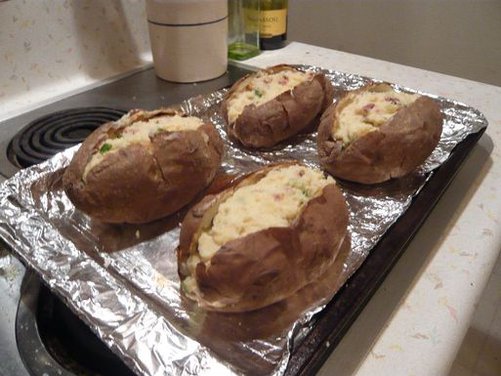 Spicy Loaded Twice Baked Mashed Potatoes