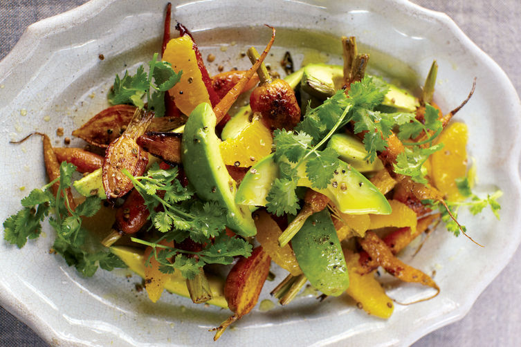 Carrot, Avocado, and Orange Salad