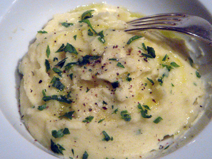 Roasted Turnip and Celery with Garlic and Rosemary Infused Potato Mash