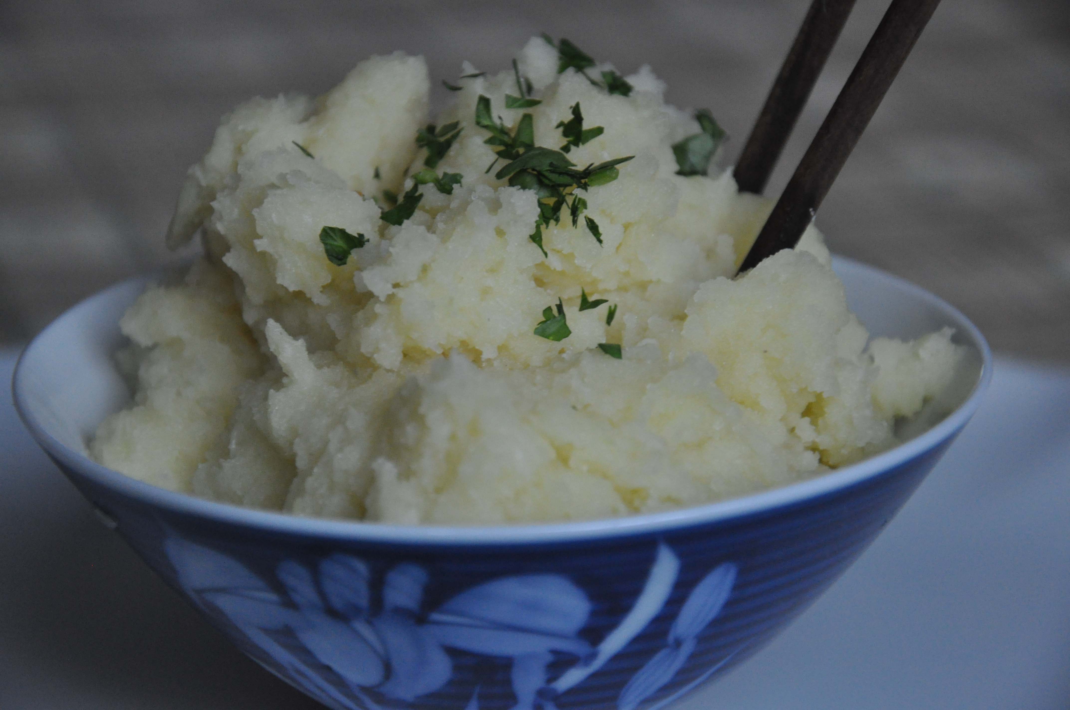 Wasabi and Garlic Mashed Potatoes