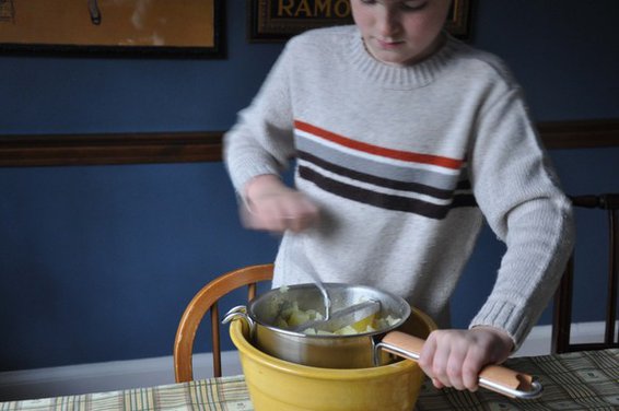 Wasabi and Garlic Mashed Potatoes