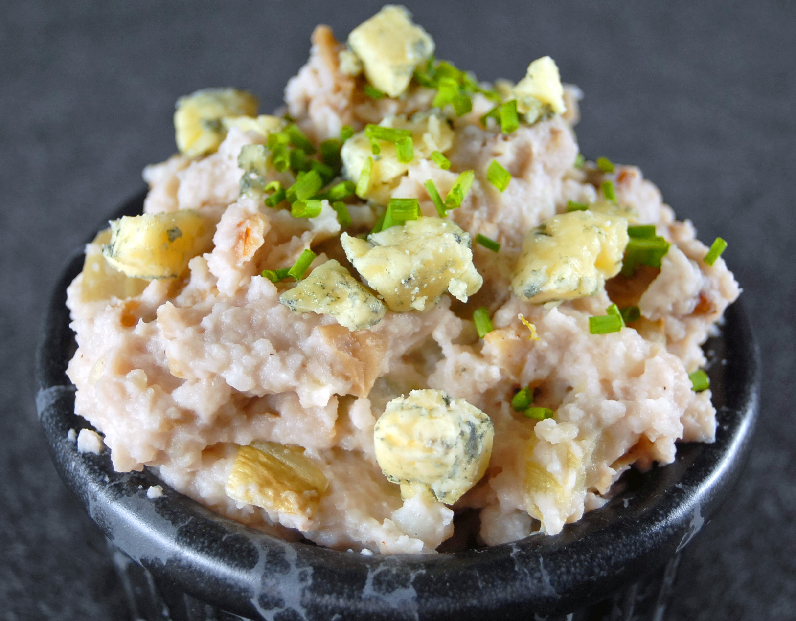 Stilton, Walnut and Fennel Smashed Potatoes