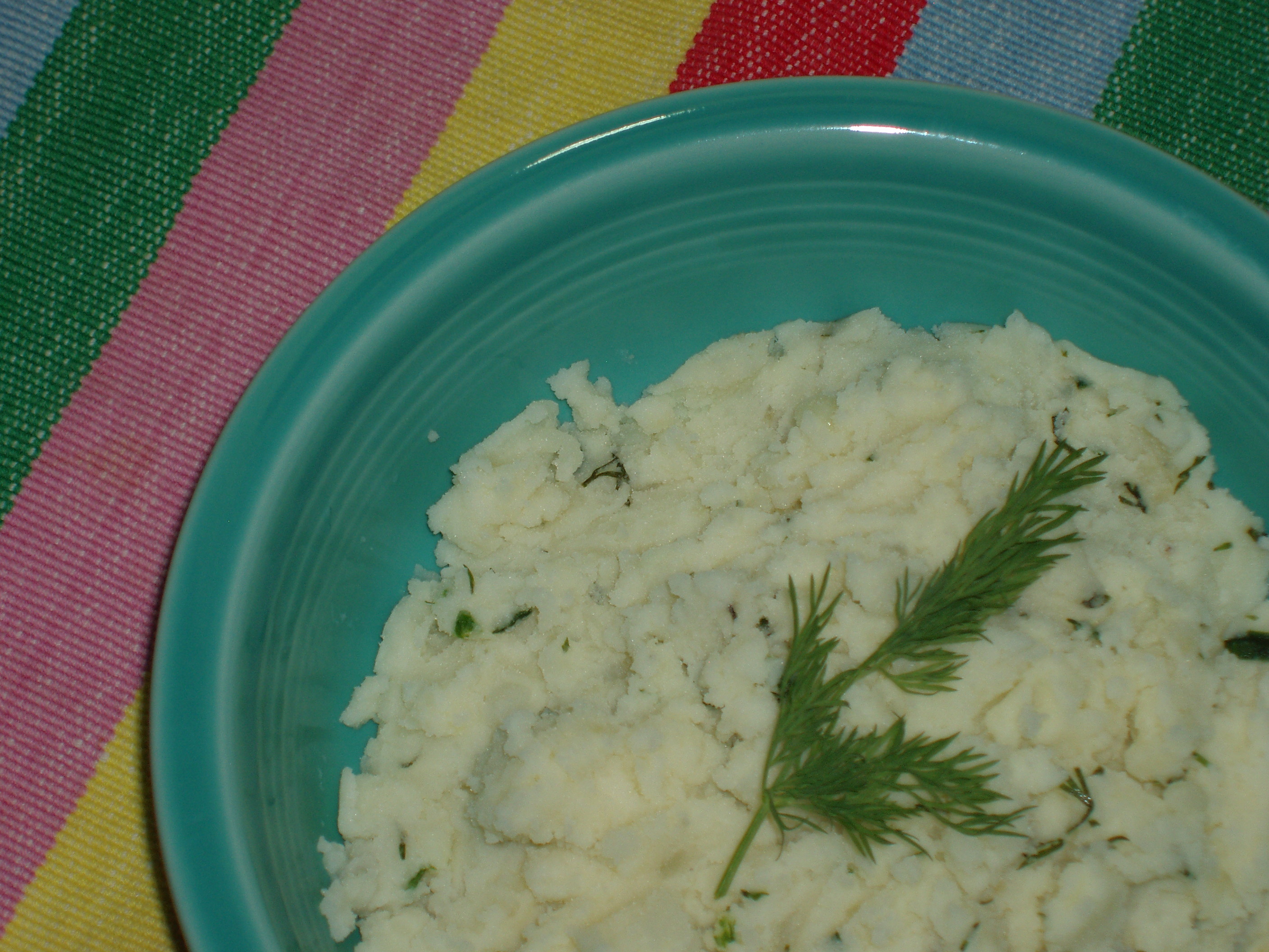 Mmmmascarpone Mashed Potatoes with Dill and Chives