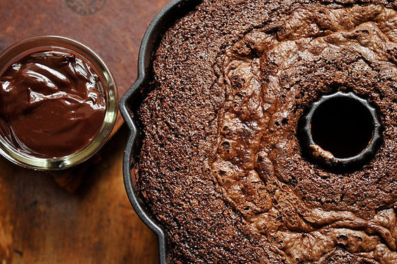 Rich Chocolate Cake with Coconut Filling and Ganache