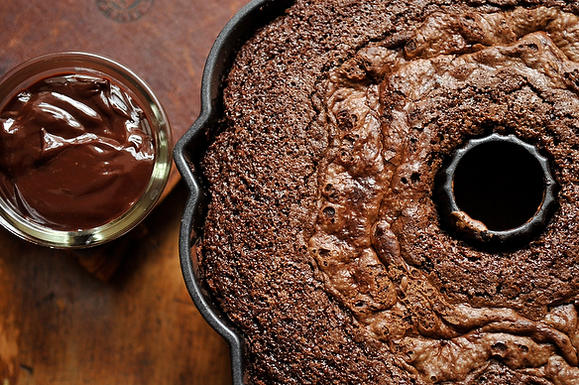Rich Chocolate Cake with Coconut Filling and Ganache