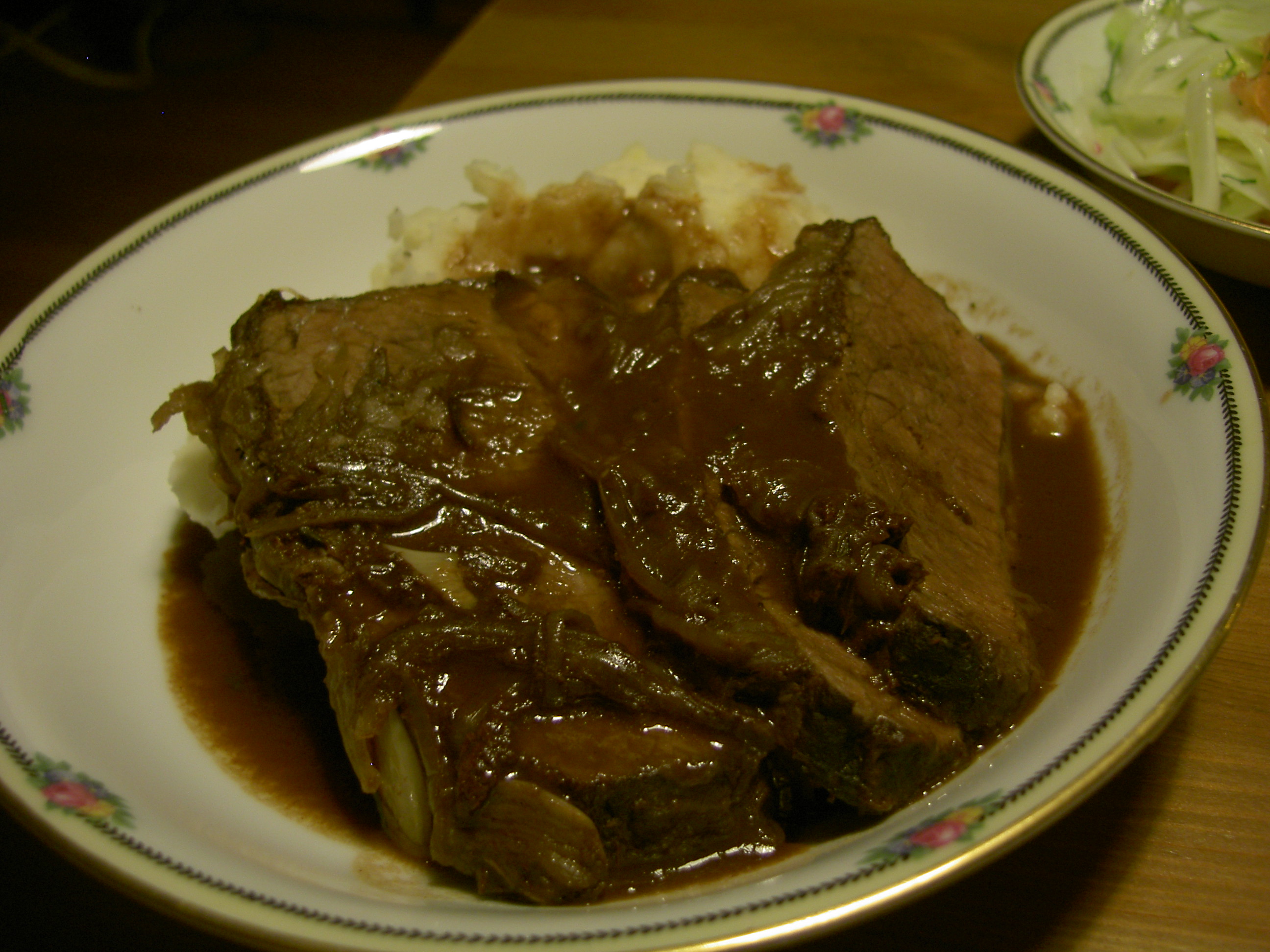 Brisket braised in Midwestern Mole