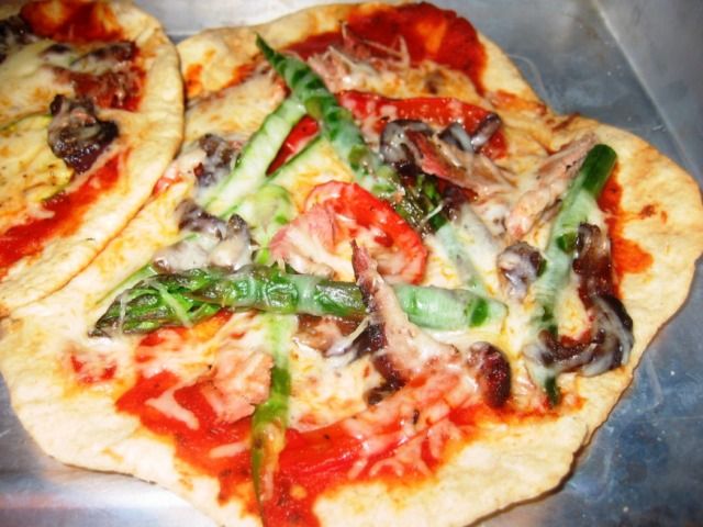 Grilled Chicken Pizza with Smoky Balsamic Sauce
