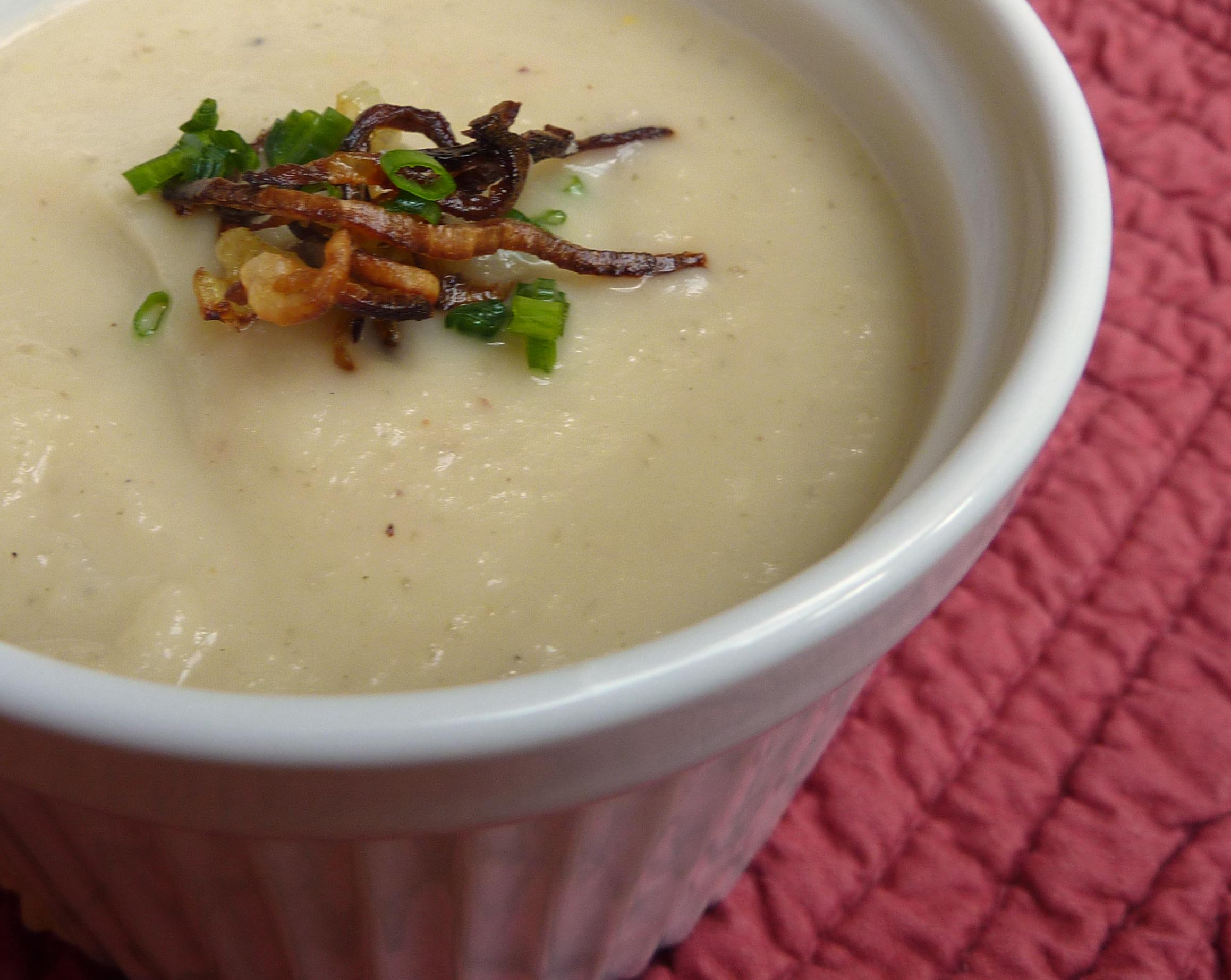Sunchoke Lemongrass and Leek Soup
