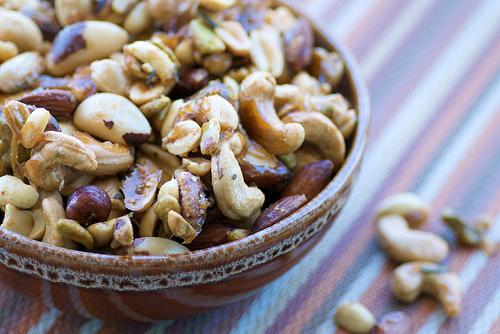 Sweet and Spicy Rosemary Nuts