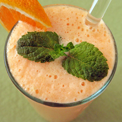 Cantaloupe and Orange Lassi with Anise