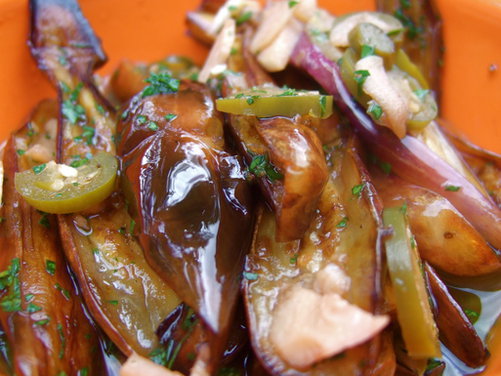 Ofra's Spicy Fried Eggplant