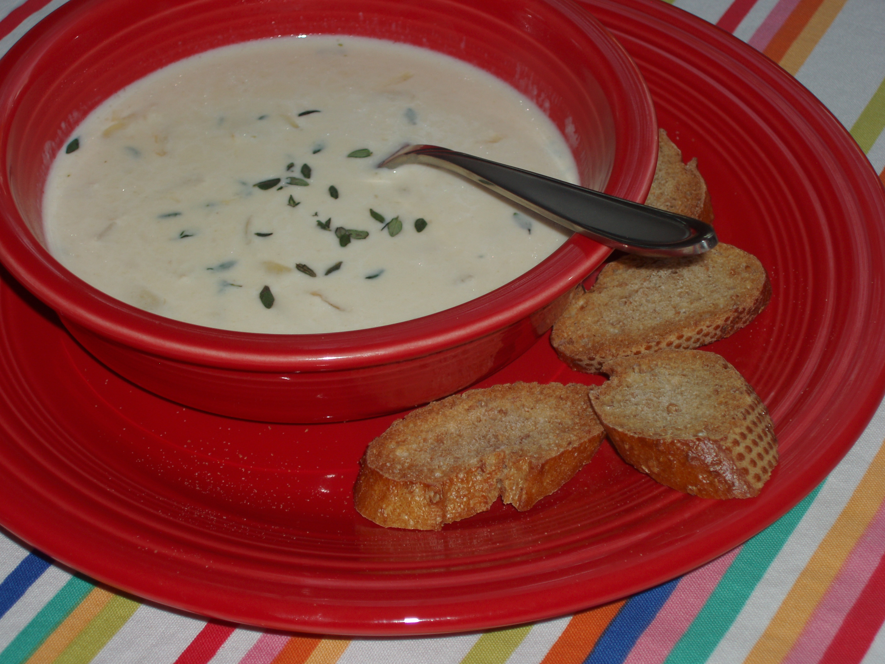 Roasted Garlic and Gruyere Soup
