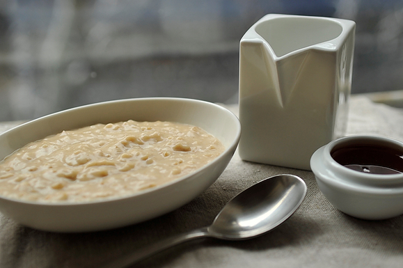 Overnight Steel-Cut Oats with Almond Butter & Honey