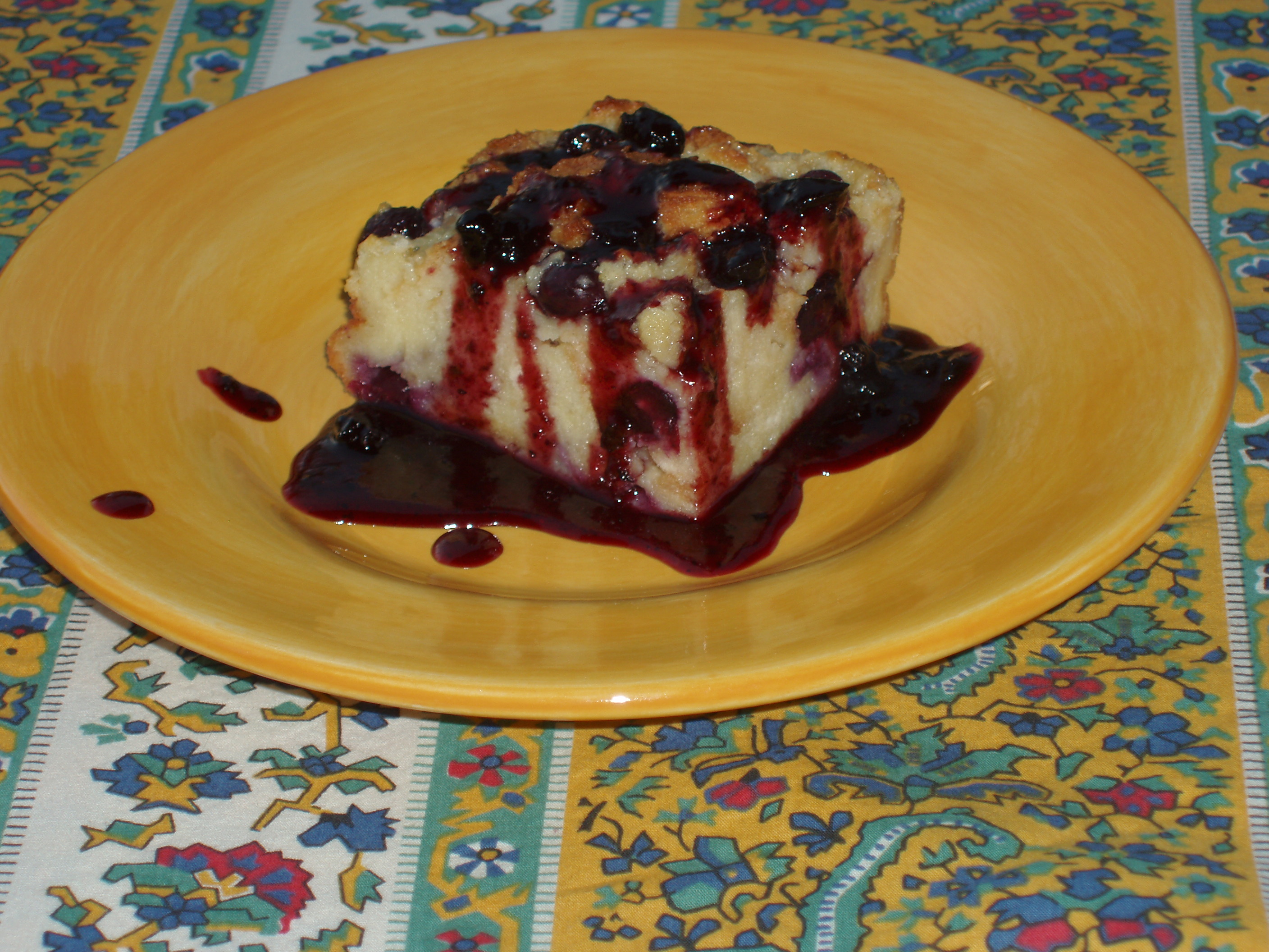 Lemon Blueberry Bread Pudding